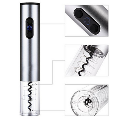 Sacacorcho de Vinos Eléctrico Recargable 4 en 1